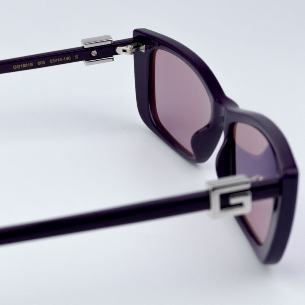Gucci Women BRAND NEW Sunglasses Violet Mirror Cat Eye GG1681S 005 - Picture 8 of 9